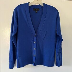 Banana Republic Forever Sweater cardigan in royal blue